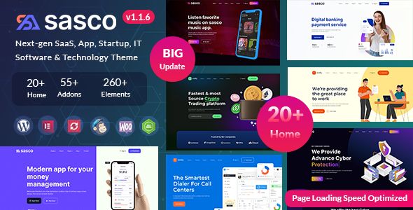 Sasco – SaaS Startup Multipurpose WordPress Theme
