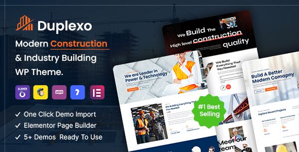 Duplexo – Construction Renovation WordPress Theme