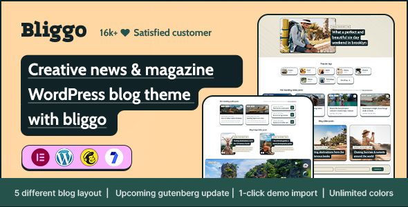 Bliggo – News Magazine WordPress Blog Theme