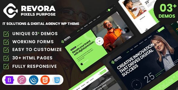 Revora – IT Solutions Digital Agency HTML Template