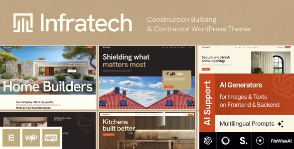 Infratech – Construction Building Contractor WordPress Theme