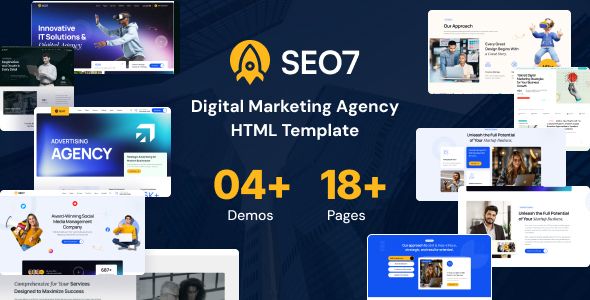 SEO7 – SEO Digital Marketing Agency HTML Template