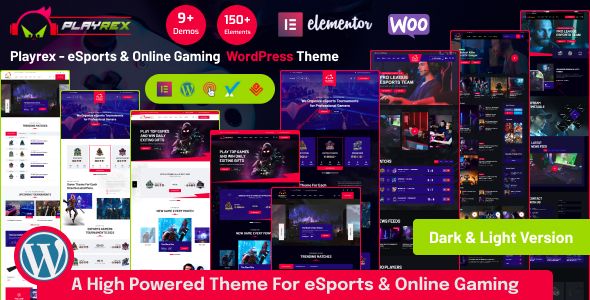 Playrex – eSports Gaming WordPress Theme