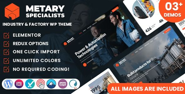 Metary – Industry Factory WordPress Theme