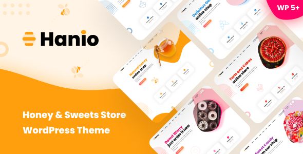 Hanio – Honey Sweets Store WordPress Theme