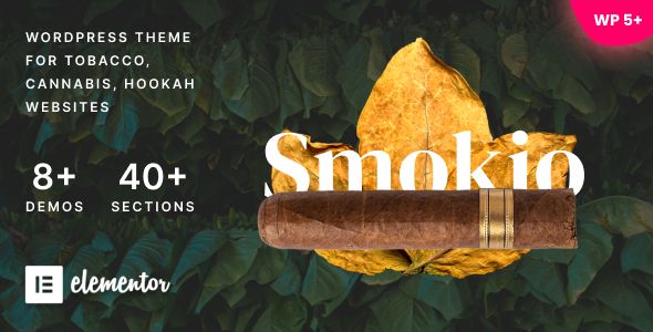 Smokio – Tobacco Store Hookah Bar WordPress Theme