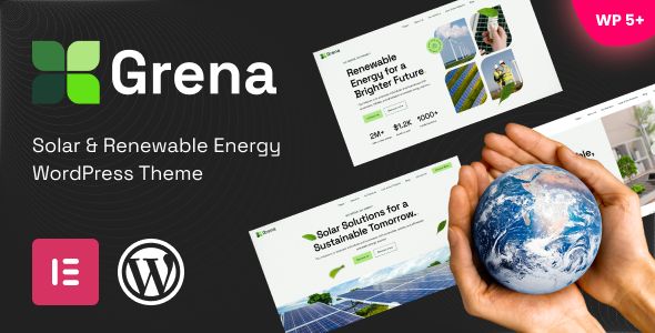 Grena – Solar Renewable Energy WordPress Theme