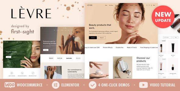 Levre — Cosmetics Beauty Shop Theme