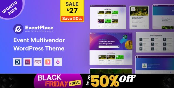 Eventplace – Multivendor Event WordPress Theme