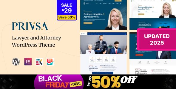 Privsa – Attorney and Lawyer WordPress Theme