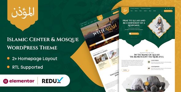 Muezzin – Islamic Center Mosque WordPress Theme + RTL
