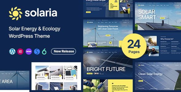 Solaria – Solar Energy Ecology WordPress Theme
