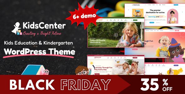 KidsCenter – Kindergarten and Kid Care Education WordPress Theme