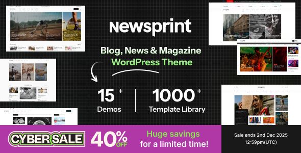 NewsPrint - News Magazine Blog WordPress Theme