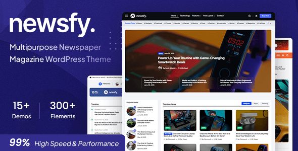 Newsfy - Modern News Magazine WordPress Theme