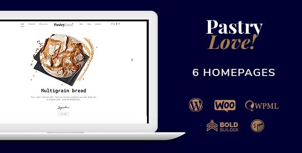 Pastry Love – Bakery Cake Shop WordPress Theme