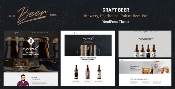 Craft Beer – Brewery Pub WordPress Theme
