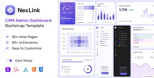 NexLink - CRM Admin Dashboard Bootstrap Template