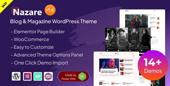 Nazare – Blog Magazine WordPress Theme