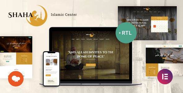 Shaha | Islamic Centre Mosque Theme + RTL