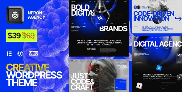Neron – Creative Agency Portfolio WordPress Theme