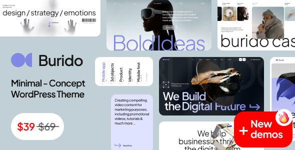 Burido – Minimal Multipurpose WordPress Theme