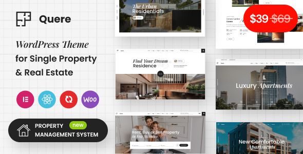 Quere – Real Estate Apartments WordPress Theme