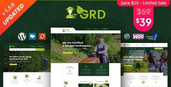 GRD – Gardening and Landscaping WordPress Theme
