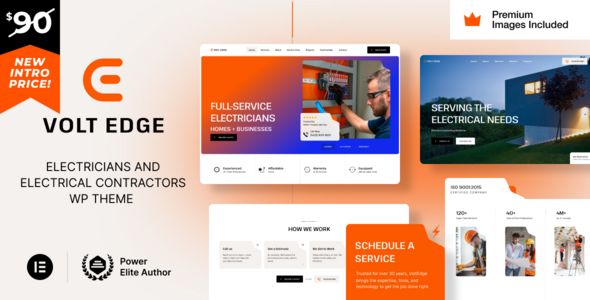 VoltEdge – Electrician Electrical Repair WordPress Theme
