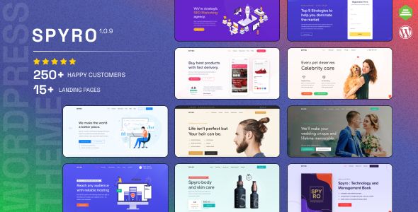 Spyro – Marketing Landing Page WordPress Theme