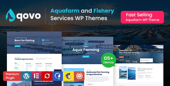 Aqovo – Aqua Farm Fishery Services WordPress Theme
