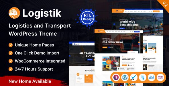 Logistik – Transport Logistics WordPress Theme