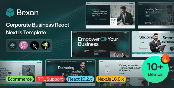 Bexon – Corporate Business React NextJs Template