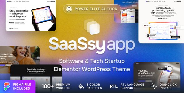 SaaSsy App - Software/ SaaS & Tech Startup WordPress Theme