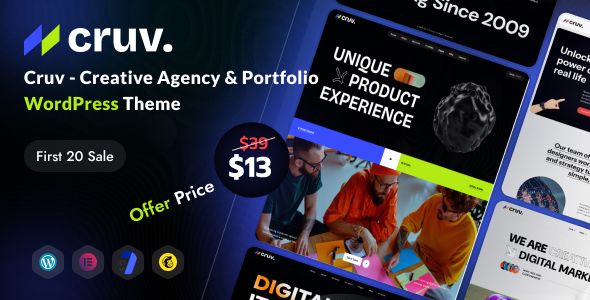 Cruv – Creative Agency Portfolio WordPress Theme