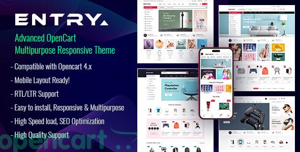 Entry - Advanced OpenCart Multipurpose Responsive Theme