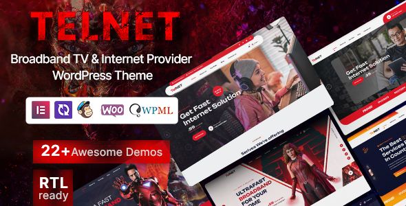 Telnet – Broadband TV Internet Provider WordPress Theme