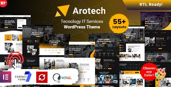 Arotech - Technology IT Services WordPress Theme