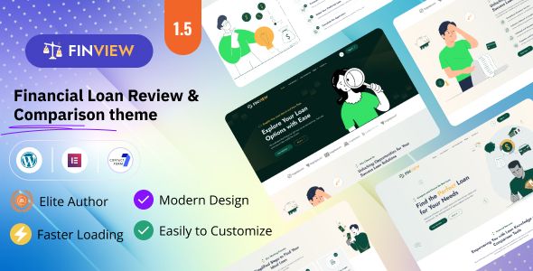 Finview - Financial Loan Review and Comparison Affiliate WordPress Theme