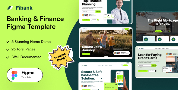 Fibank - Banking & Finance Figma Template