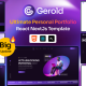 Gerold – Personal Portfolio React NextJs Template