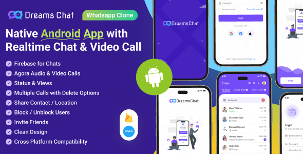 DreamsChat – Native Android Realtime Chat App with Audio & Video Calls