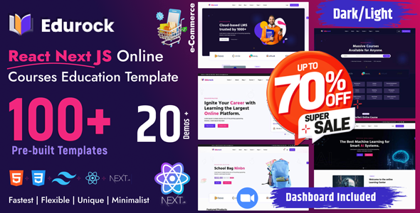 Edurock - React Next JS React Education Template.
