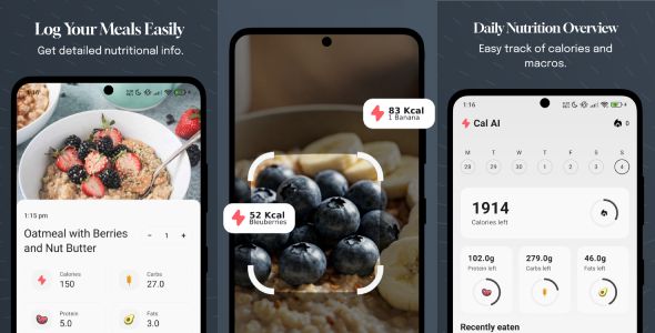 Calories & Nutrition Tracker - Food scanner with AI 2 Calories & Nutrition Tracker - Food scanner with AI