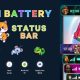 Emoji Battery Status Bar with AdMob Ads Android