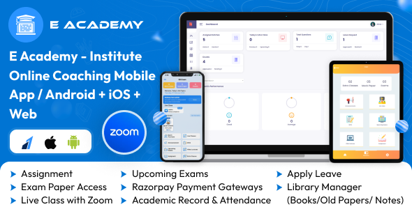 Elearning - E Learning Mobile App Android + IOS + WEB 2 Elearning - E Learning Mobile App Android + IOS + WEB