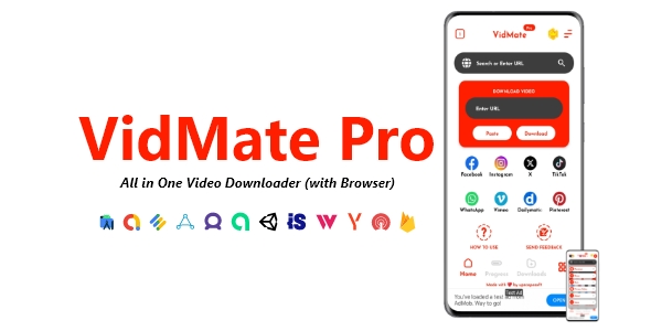 VidMate Pro - All in One Video Downloader (with Browser) | ADMOB, FIREBASE, ONESIGNAL 2 VidMate Pro - All in One Video Downloader (with Browser) | ADMOB, FIREBASE, ONESIGNAL