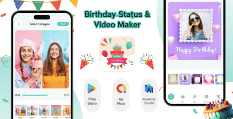 Birthday Status & Video Maker - Birthday Wishes - Age Calculator - Greeting Cards - Reminder