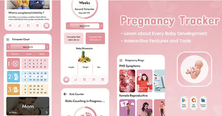 Pregnancy Tracker – Pregnancy Calculator – Ovulation Tracker – Baby Guide – Pregnancy Diet
