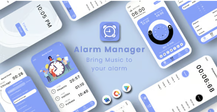 Alarm Manager – Simple Alarm Clock – Easy Alarm Management – Smart Alarm – Timer Alarm Clock